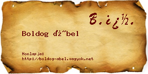 Boldog Ábel névjegykártya